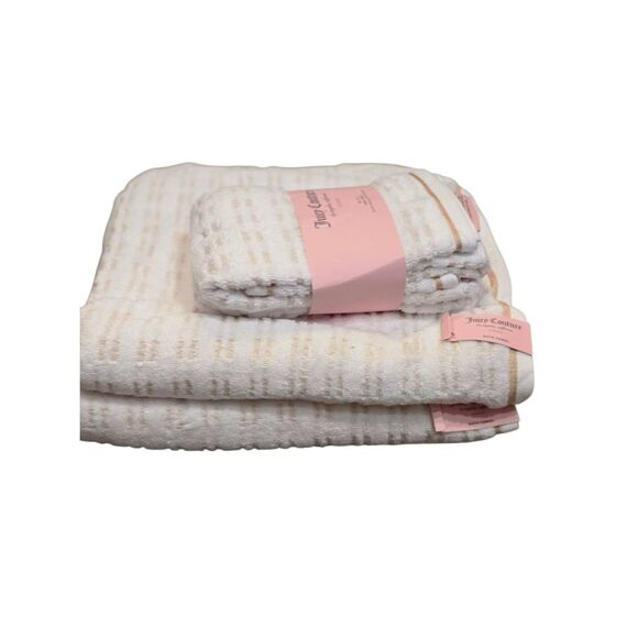 Juicy Couture Home Set of 2 Striped Hand Towels - Picture 2 of 9